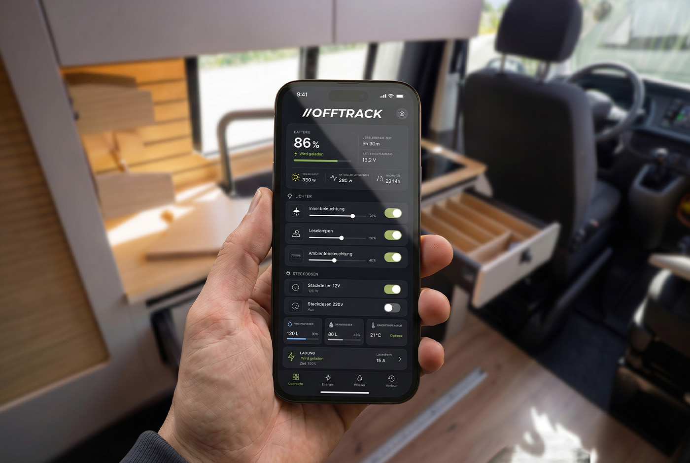 Vito Offtrack Smart Caravaning App Control